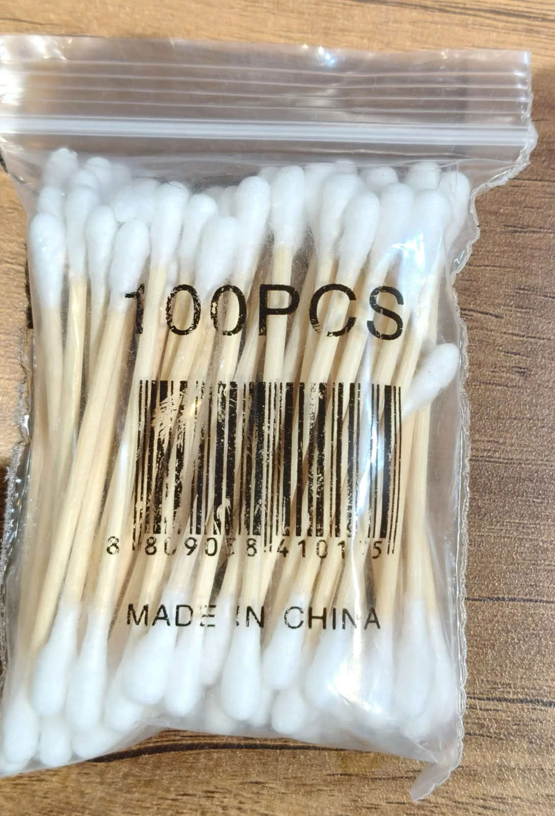 Eco-Friendly Wooden Cotton Ear Buds (1 pkt / 100 Pcs Approx) - Image 7