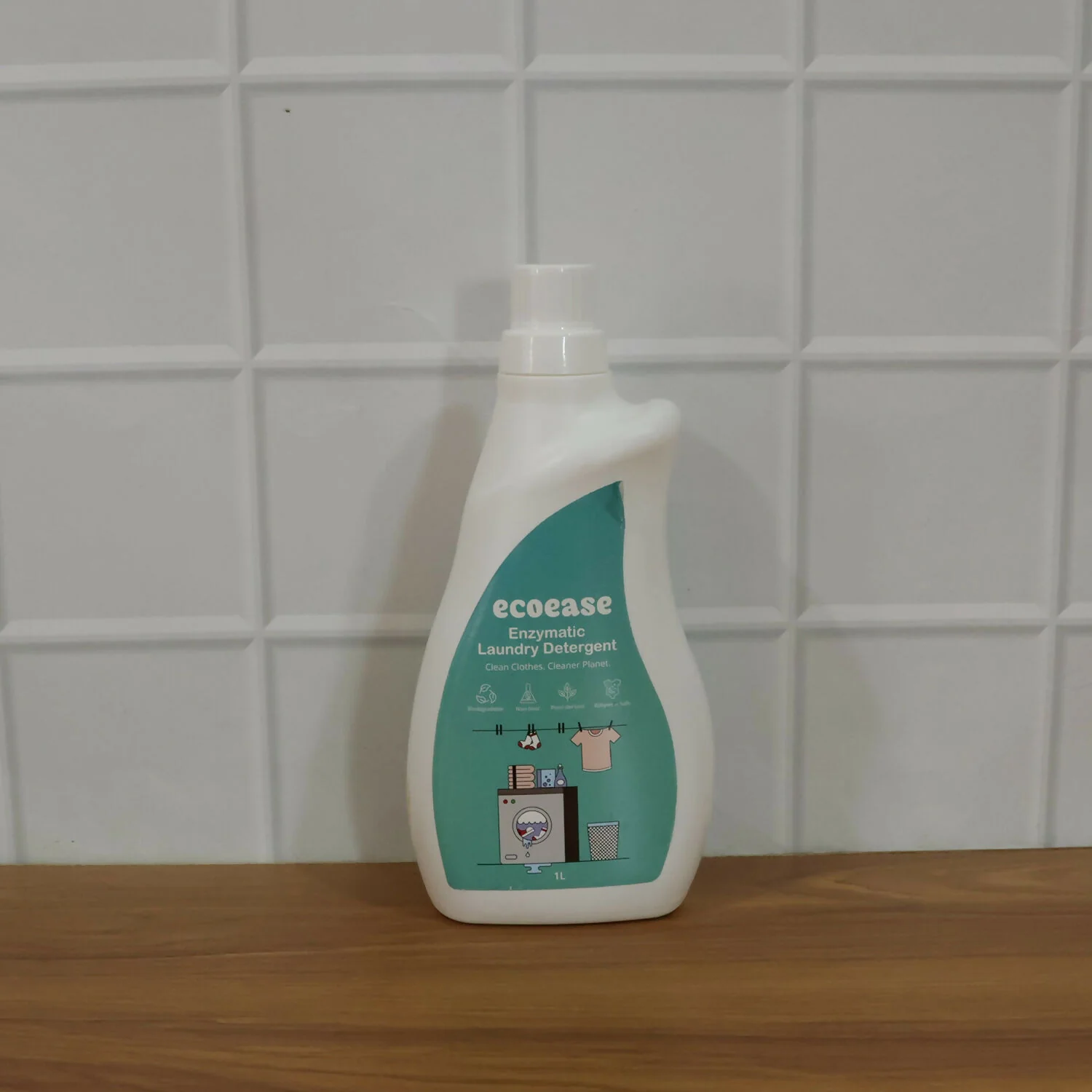 Ecoease Enzymatic Laundry Detergent Liquid, Plant Based Enzyme Powered Tough on Stains, (1L) - Image 6