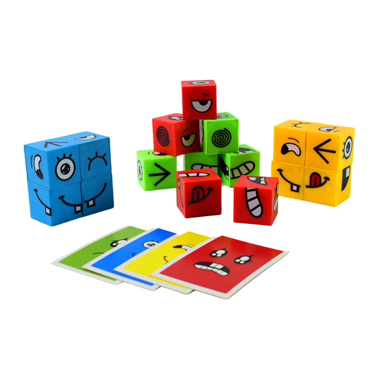 Educational Face Expression Changing Puzzle Cube Toy Set - Image 5