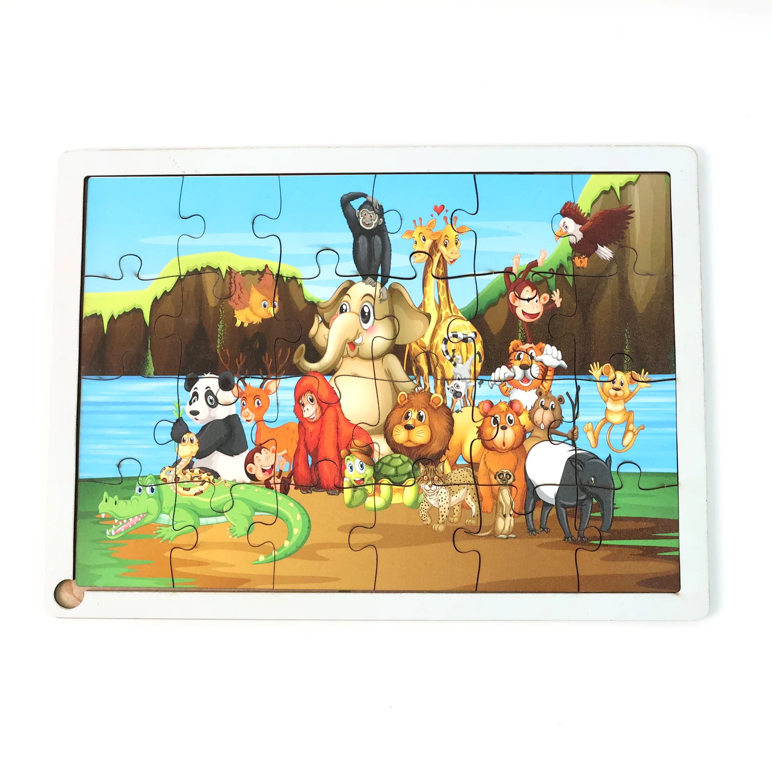 Educational Wooden Jigsaw Puzzle Board - (Mix Design / 1 Pc) - Image 5