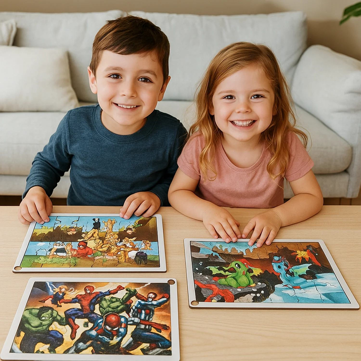 Educational Wooden Jigsaw Puzzle Board - (Mix Design / 1 Pc) - Image 7