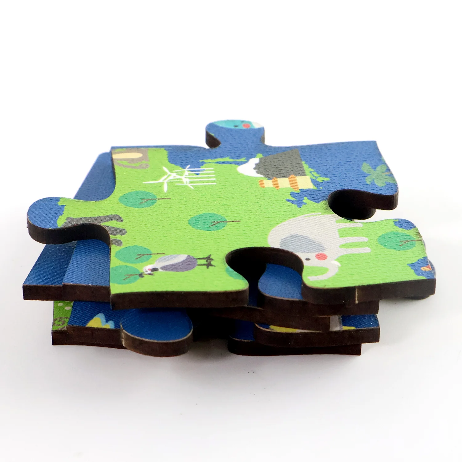 Educational Wooden World Map Puzzle for Kids - (1 Set) - Image 5