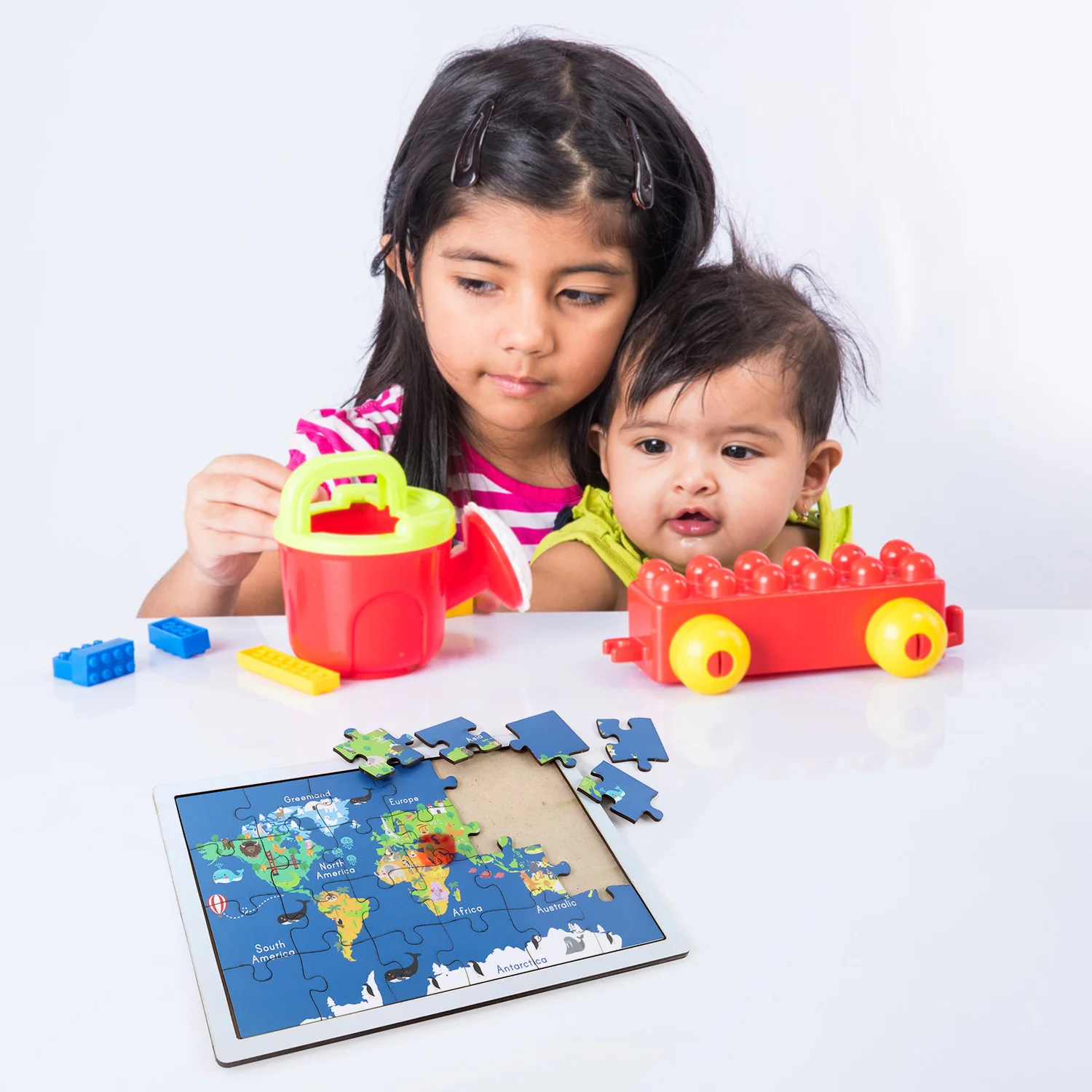 Educational Wooden World Map Puzzle for Kids - (1 Set) - Image 6