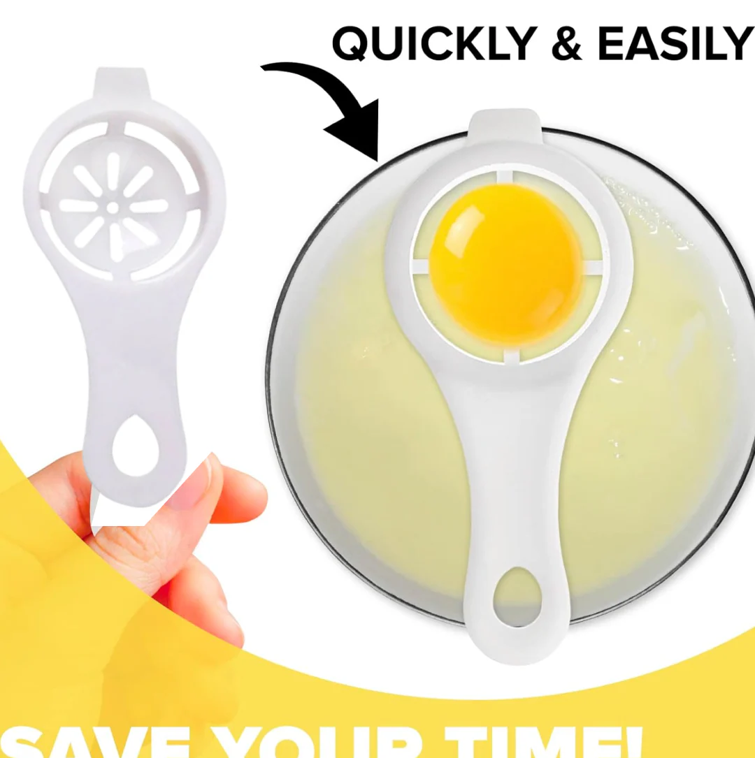 Egg Yolk Separator, Egg White Yolk Filter Separator, Egg Strainer Spoon Filter Egg - Image 4