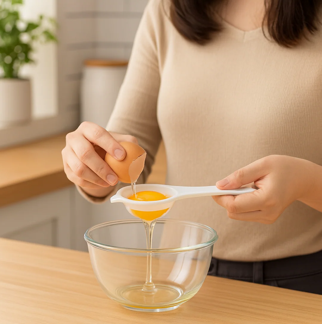 Egg Yolk Separator, Egg White Yolk Filter Separator, Egg Strainer Spoon Filter Egg - Image 5