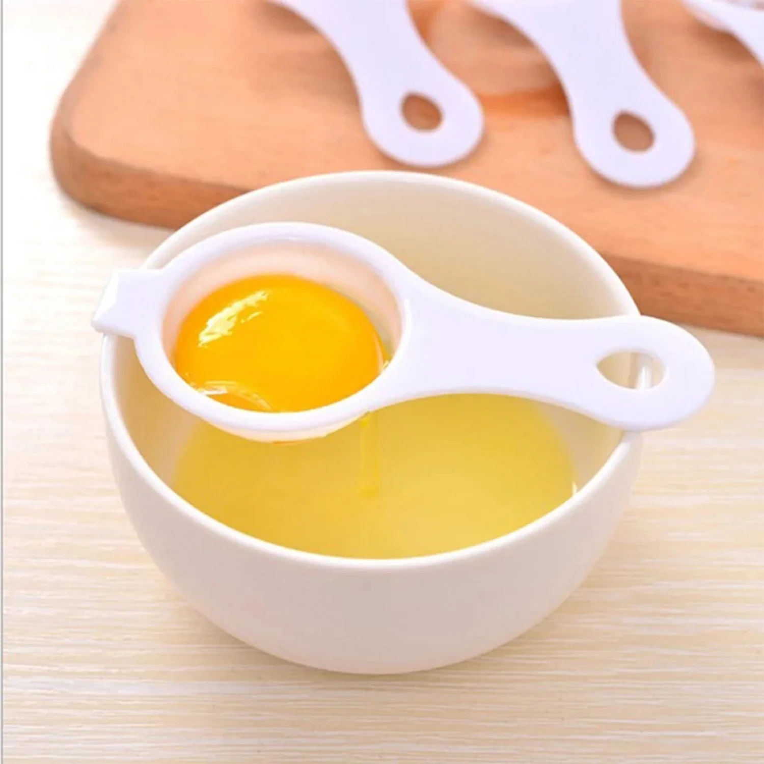Egg Yolk Separator, Egg White Yolk Filter Separator, Egg Strainer Spoon Filter Egg - Image 8
