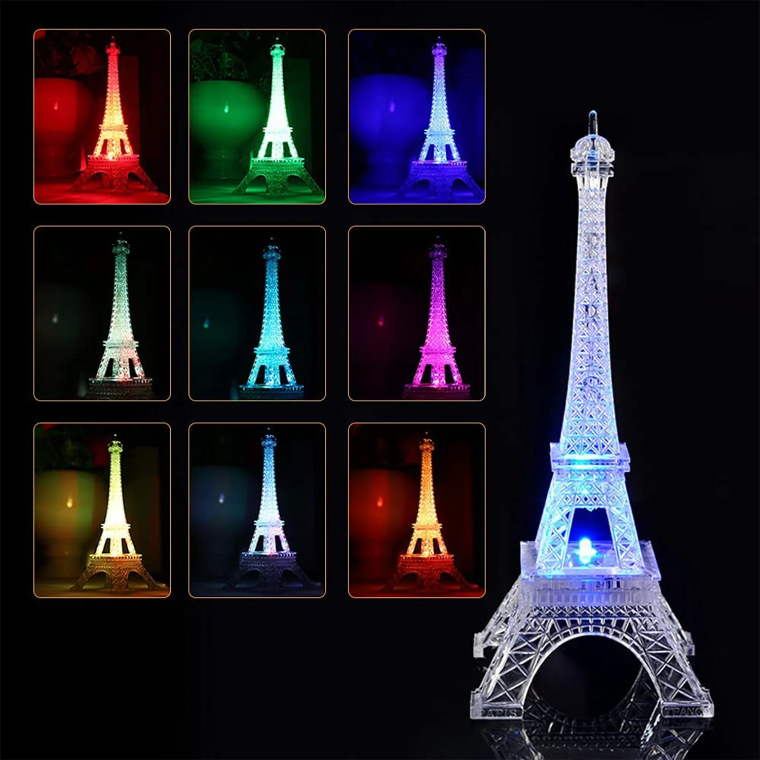Eiffel Tower LED Decorative Showpiece (1 Pc) - Image 3