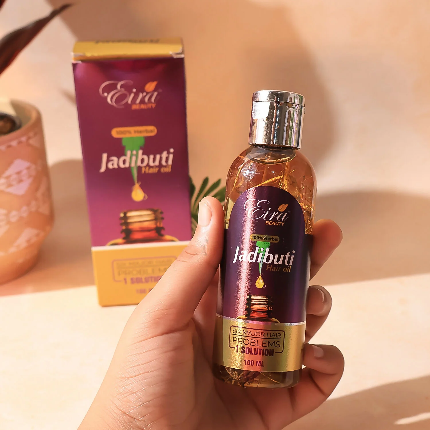Eyelet Jadibuti Hair Oil – 100ml (100% Herbal, Six Major Hair Problems One Solution) - Image 4
