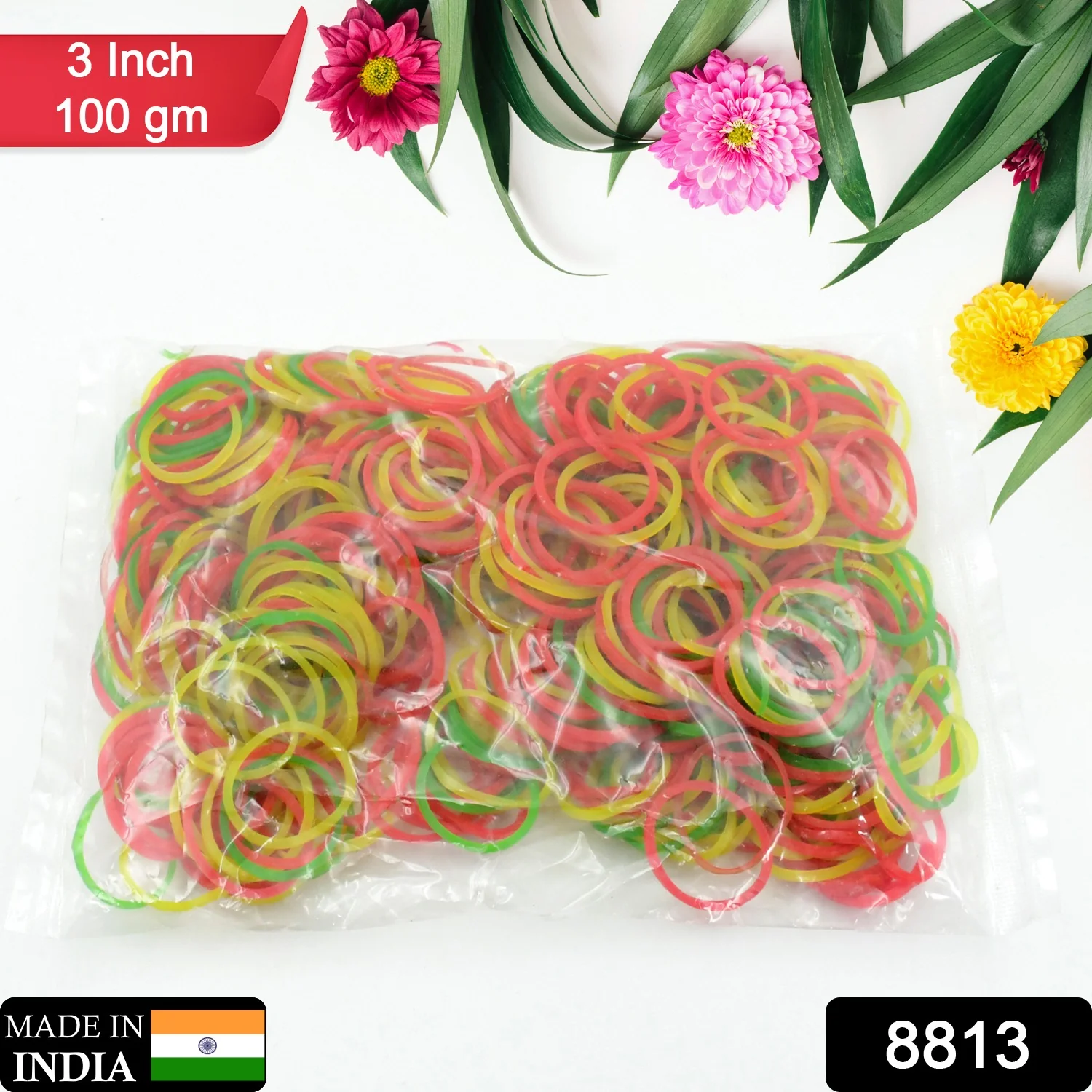 Strong & Reusable Rubber Bands – Multicolor for Office, Home & School Use - Image 2