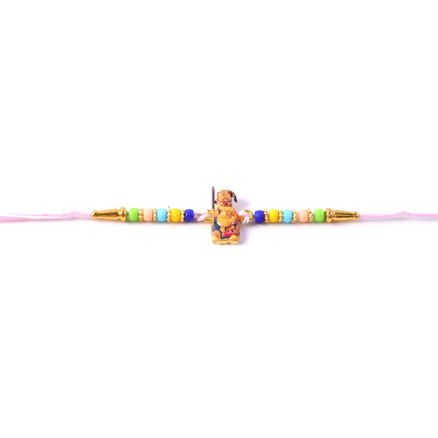 Hanuman Ji Designer Rakhi with Beads Thread (1 Pc) - Image 5