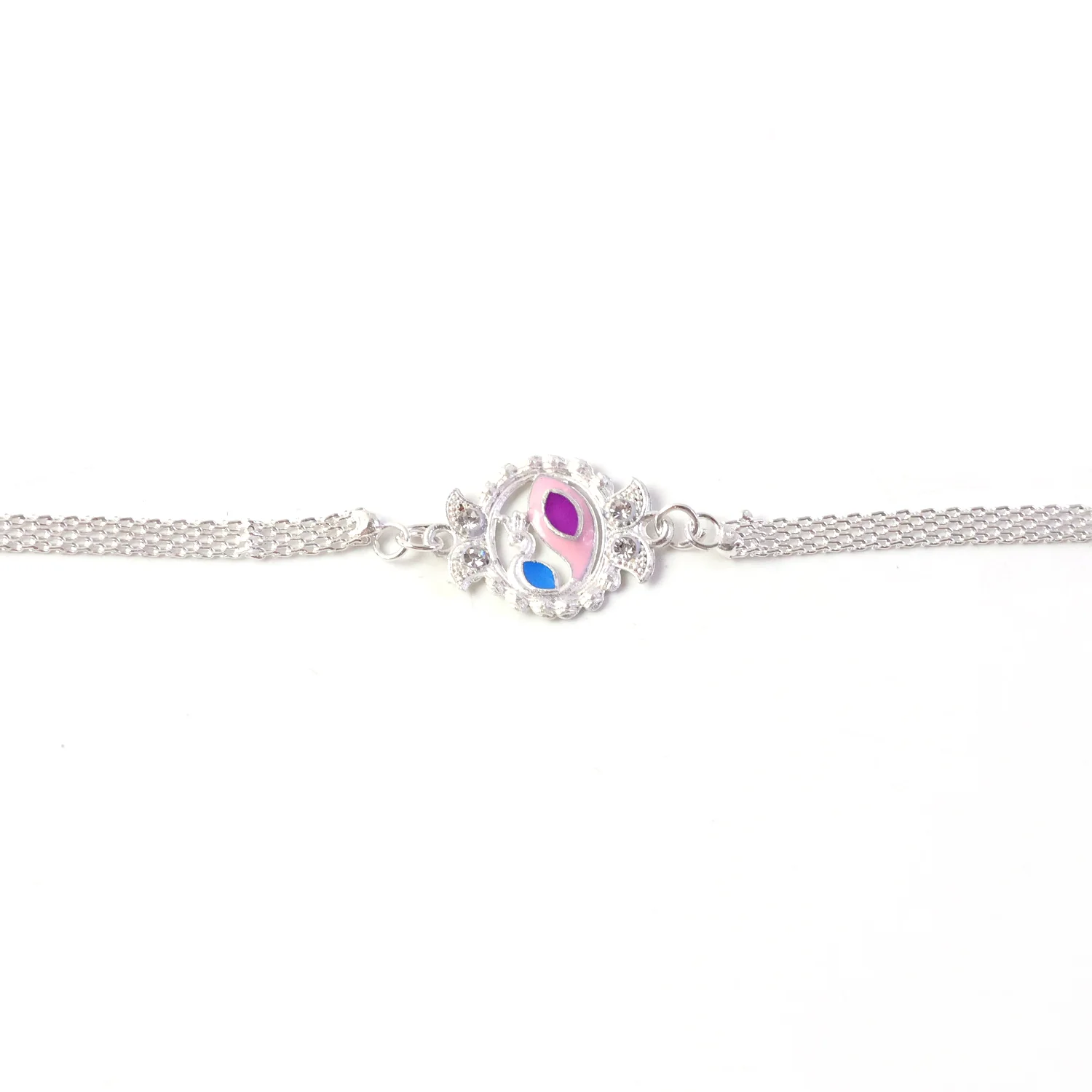 Stylish Peacock Design Rakhi Bracelet for Raksha Bandhan (1 Pc) - Image 6