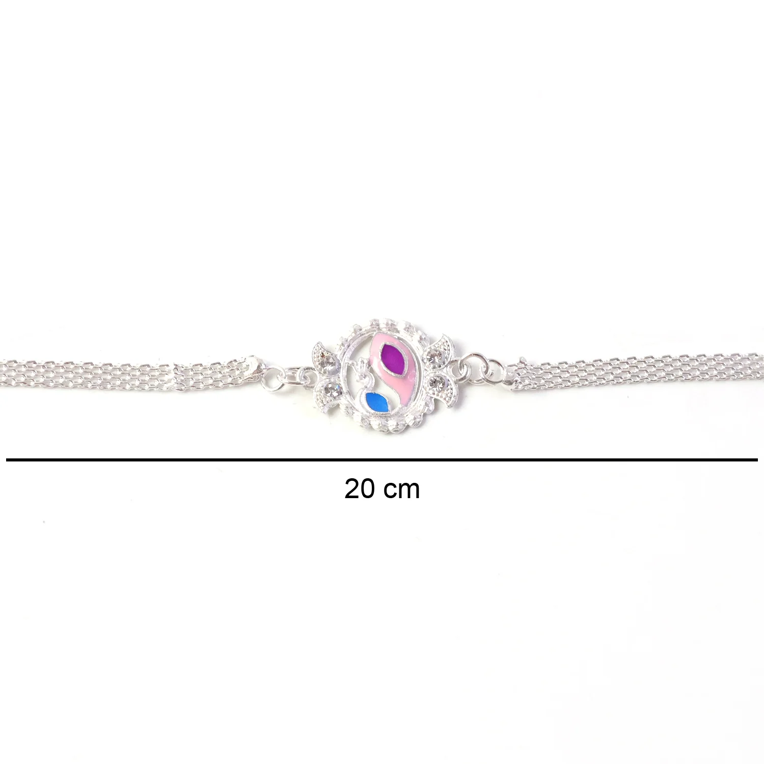 Stylish Peacock Design Rakhi Bracelet for Raksha Bandhan (1 Pc) - Image 7