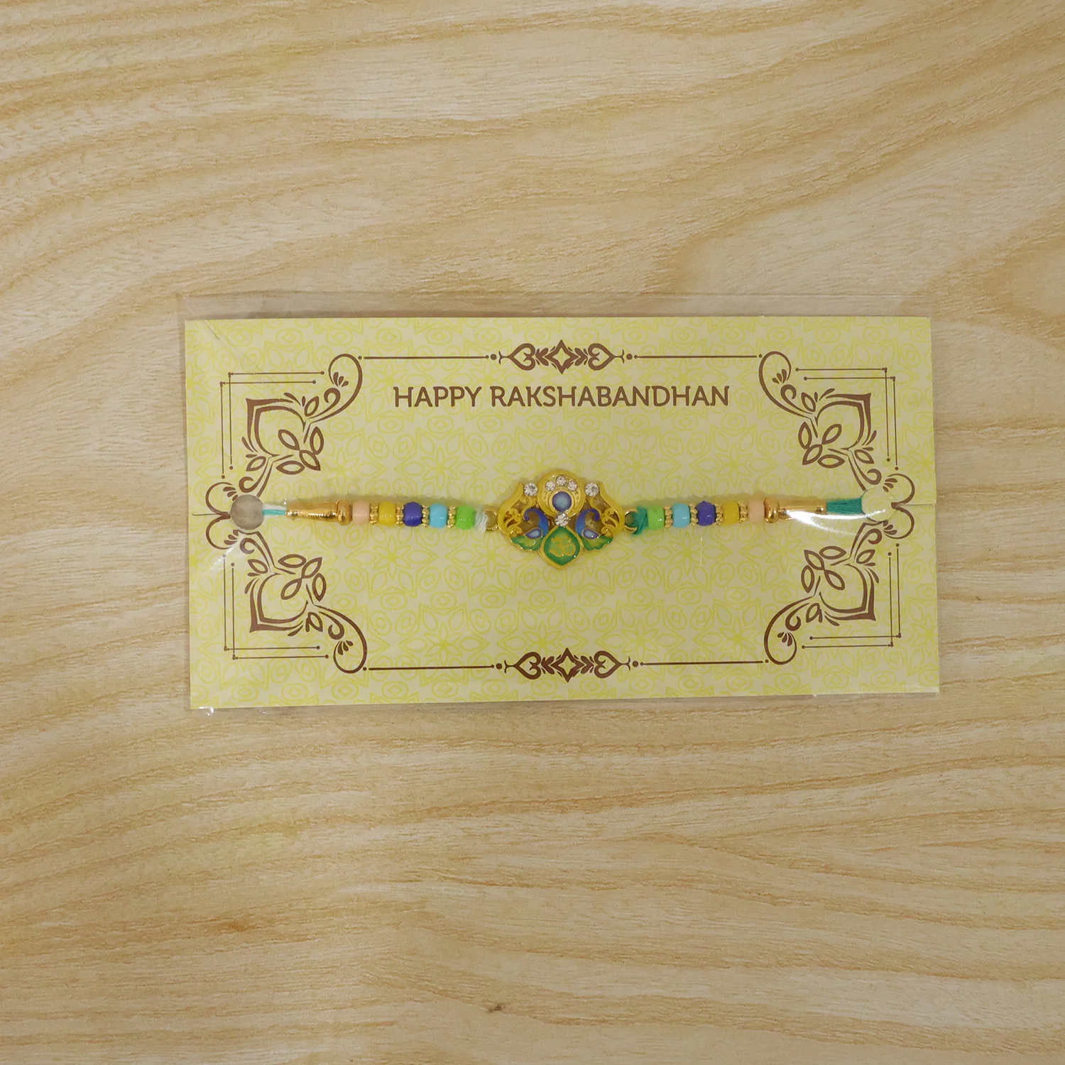 Peacock Design Premium Rakhi (1 Pc) - Image 9