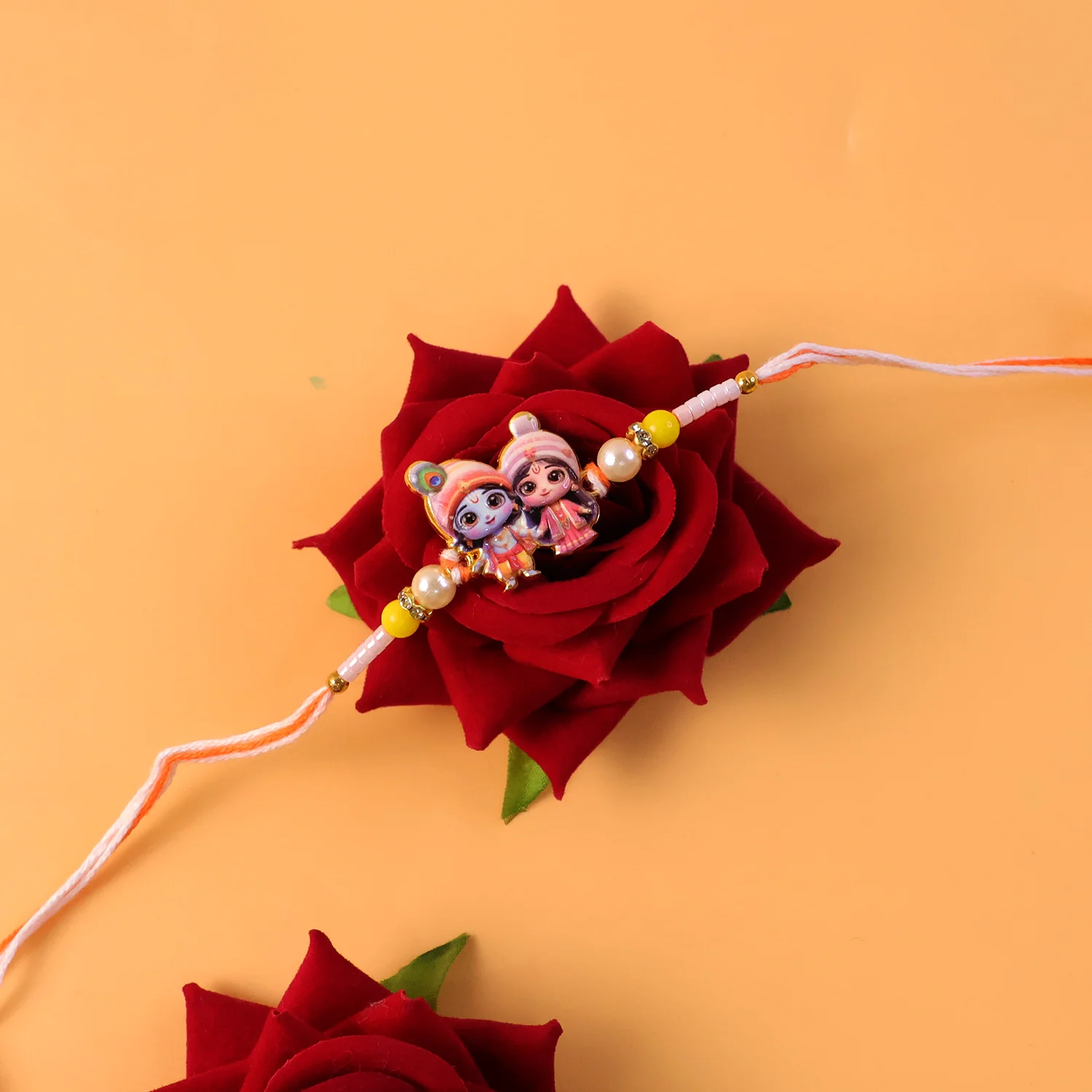 Lord Krishna and Radha Designer Rakhi (1 Pc) - Image 5