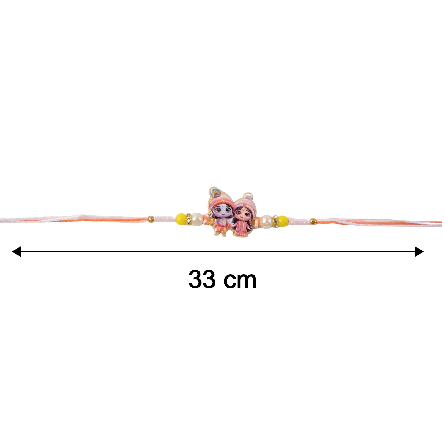 Lord Krishna and Radha Designer Rakhi (1 Pc) - Image 7