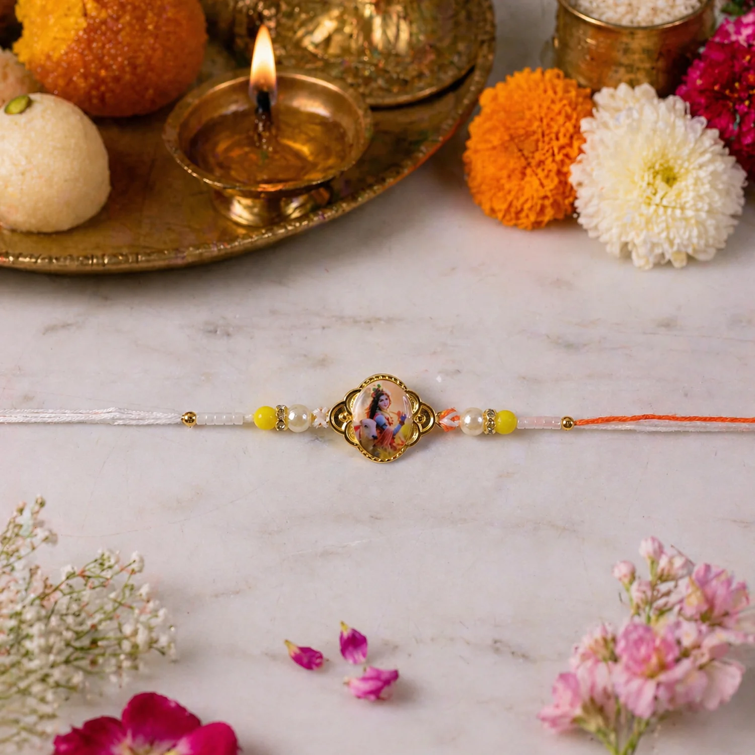 Lord Krishna Premium Designer Rakhi (1 Pc) - Image 3