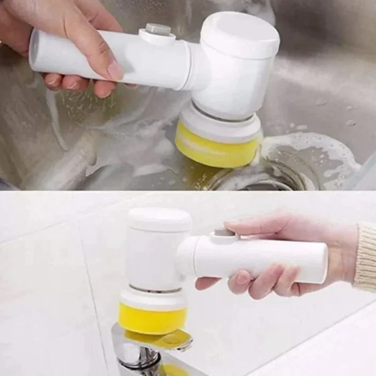 Portable Electric Cleaning Brush with 3 Replaceable Brush Heads (5 In 1) - Image 6