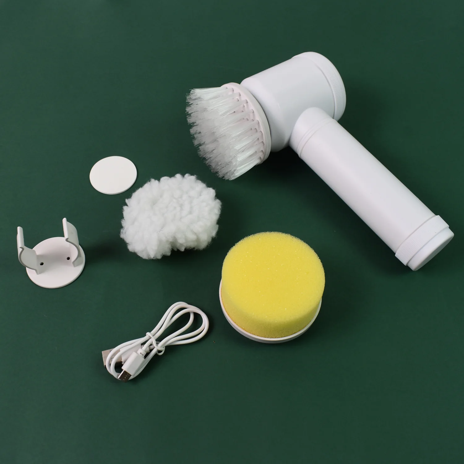 Portable Electric Cleaning Brush with 3 Replaceable Brush Heads (5 In 1) - Image 7