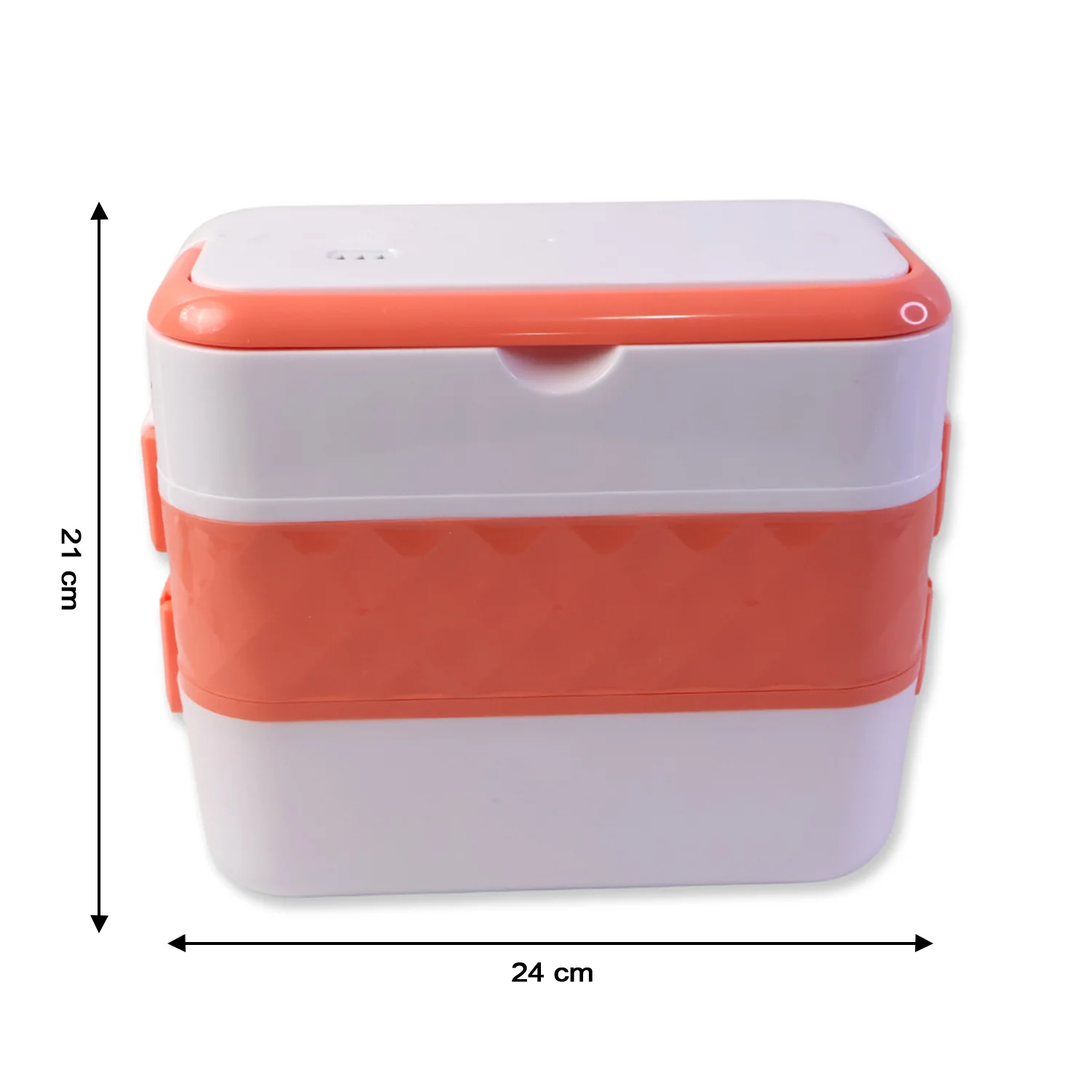 Electric Heated Lunch Box with Stainless Steel Inner Containers (1 Set) - Image 6
