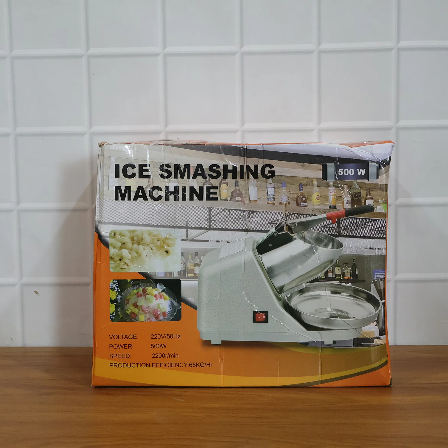 Electric Ice Crushing Machine with Stainless Steel Bowl 1 Set - Image 9