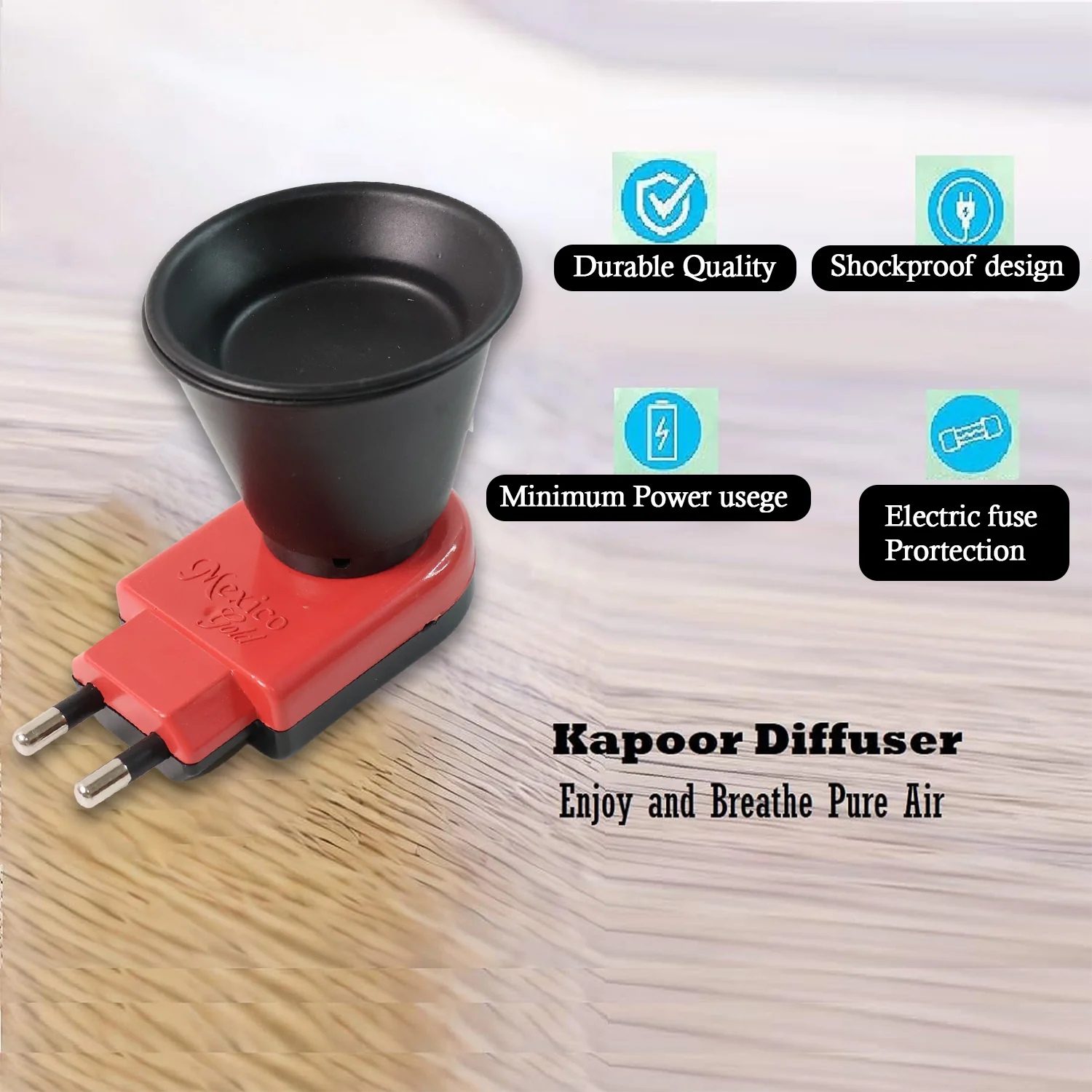 Electric Kapoor Dani Camphor Diffuser (1 Pc) - Image 6