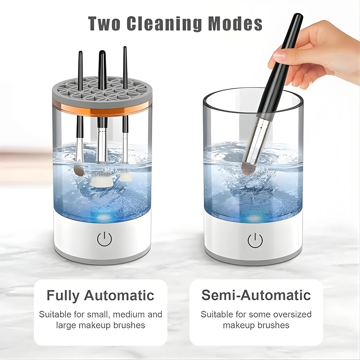 Electric Makeup Brush Cleaner Dryer – Automatic USB Rechargeable Brush Washing - Image 8