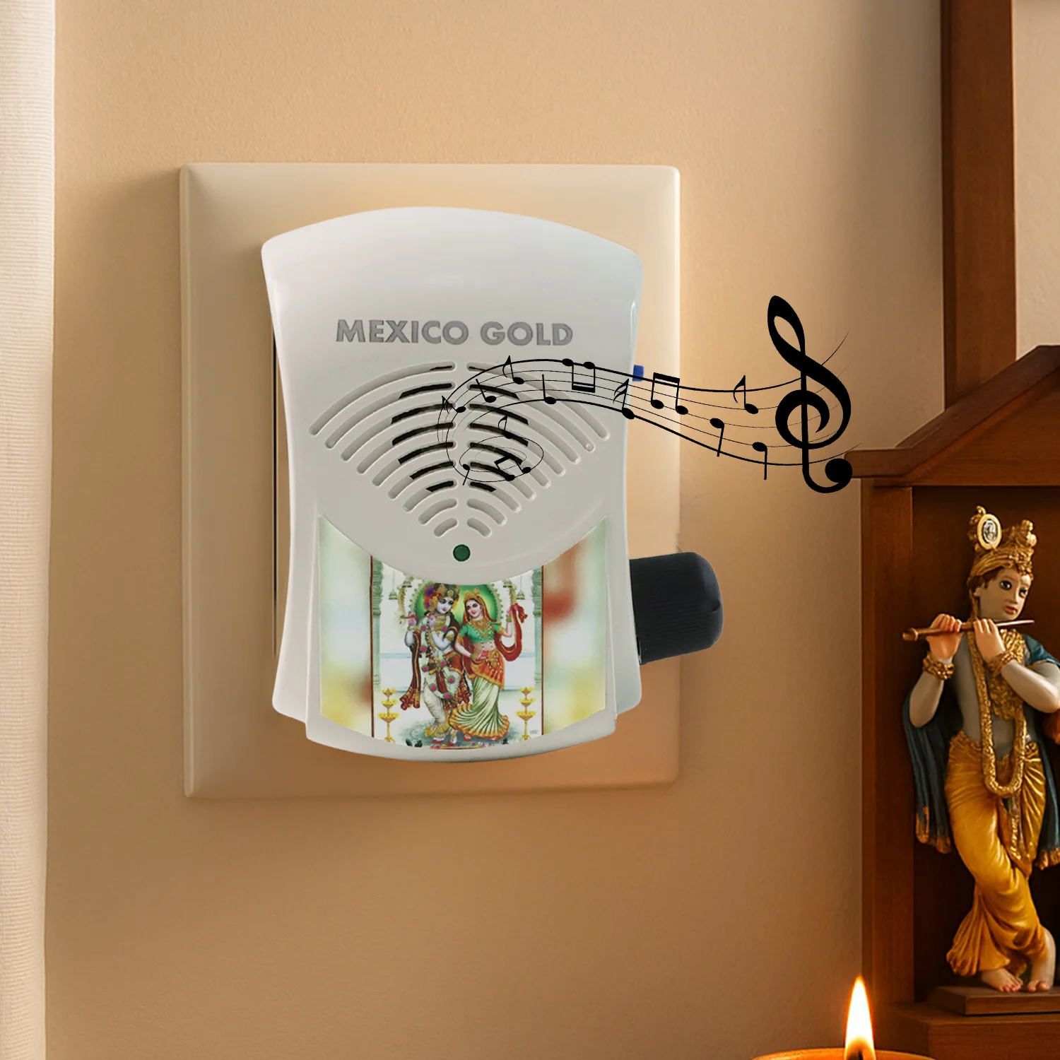 Electric Mantra Bell with LED Light (1 Pc) - Image 3