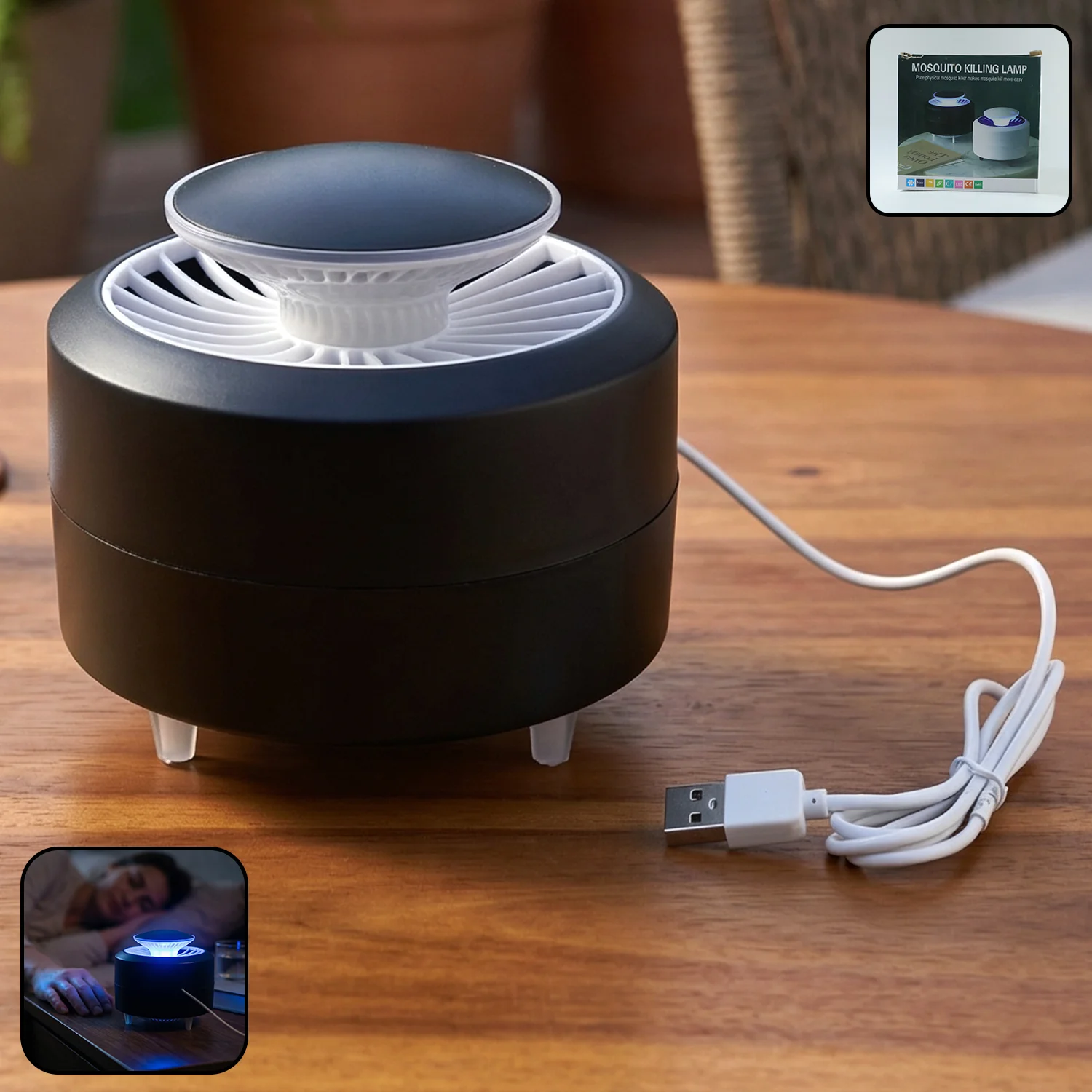 Electric Mosquito Killer Lamp USB Powered Mosquito Trap Night Lamp (1 Pc) - Image 3