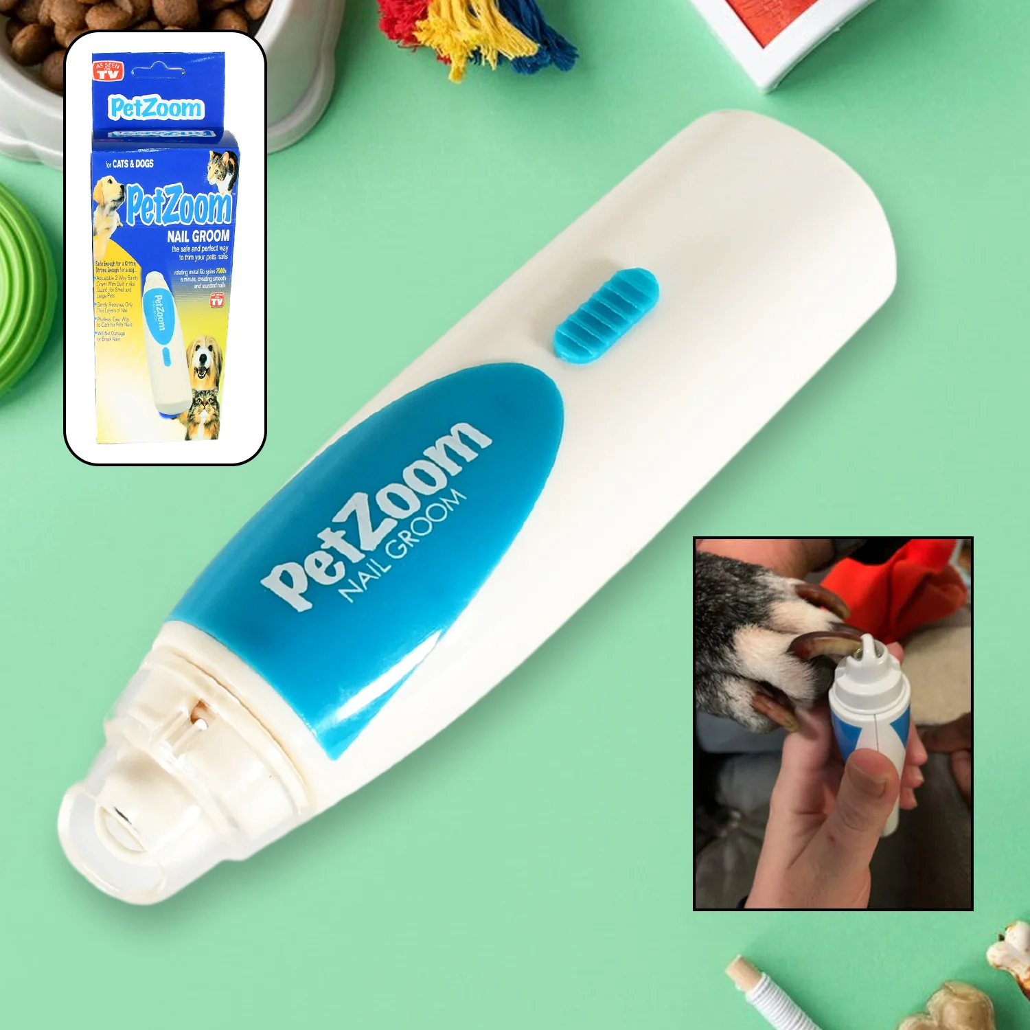 Electric Pet Nail Paw Trimmer Clipper for Dogs and Cats  1 Pc - Image 3
