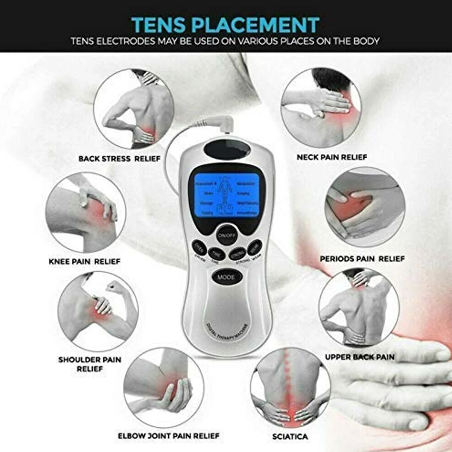 Multifunction Pain Relief Massager (Electric, Pulse Therapy) – Neck, Back, Body - Image 3