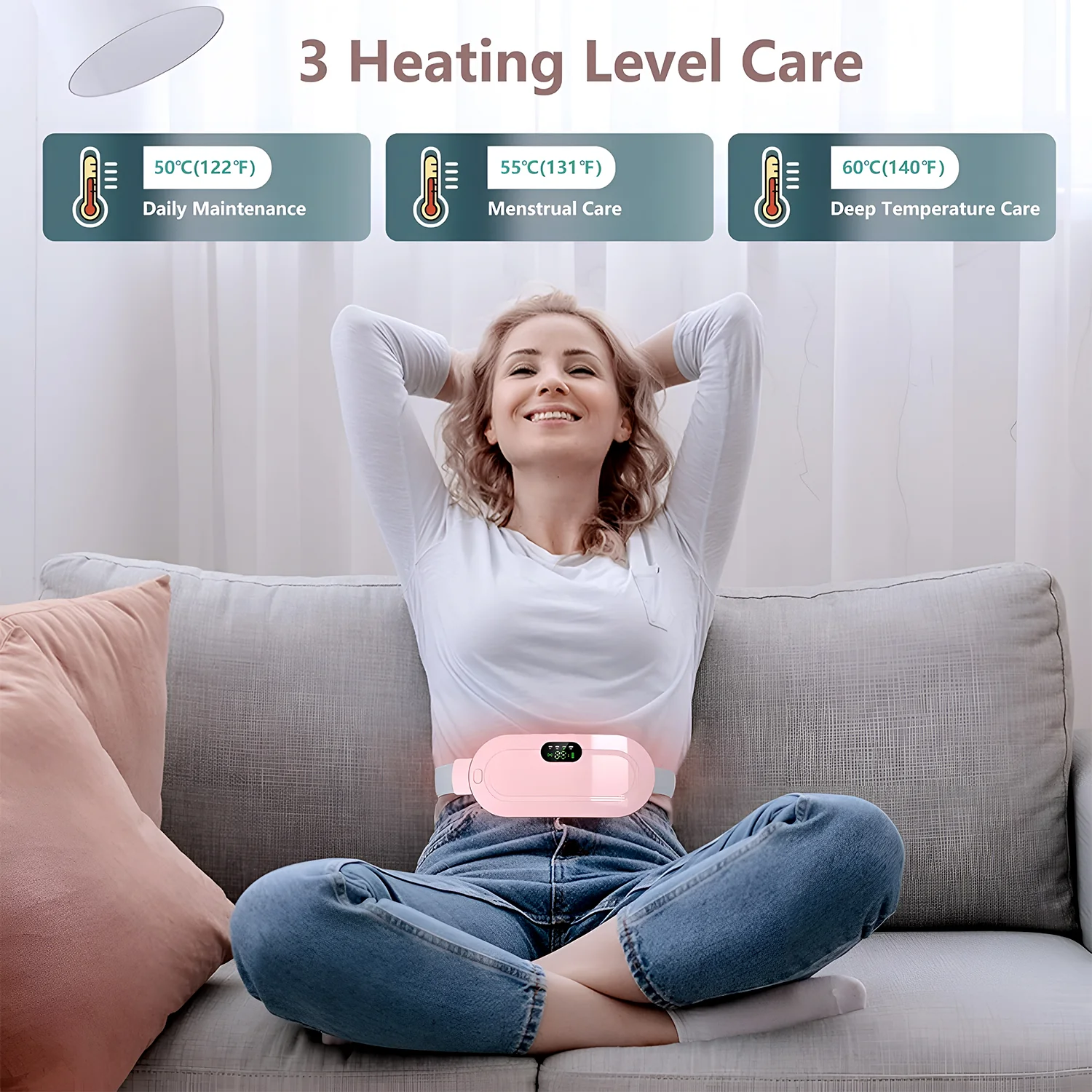 Electric Rechargeable Heating Belt for Waist & Abdomen (1 Pc) - Image 4