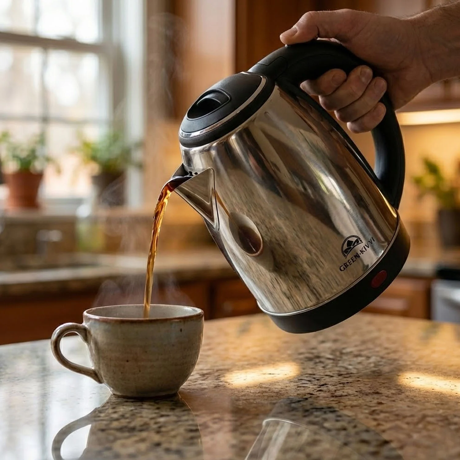 Electric Stainless-Steel Kettle (1800ML, 1 Pc) - Image 4