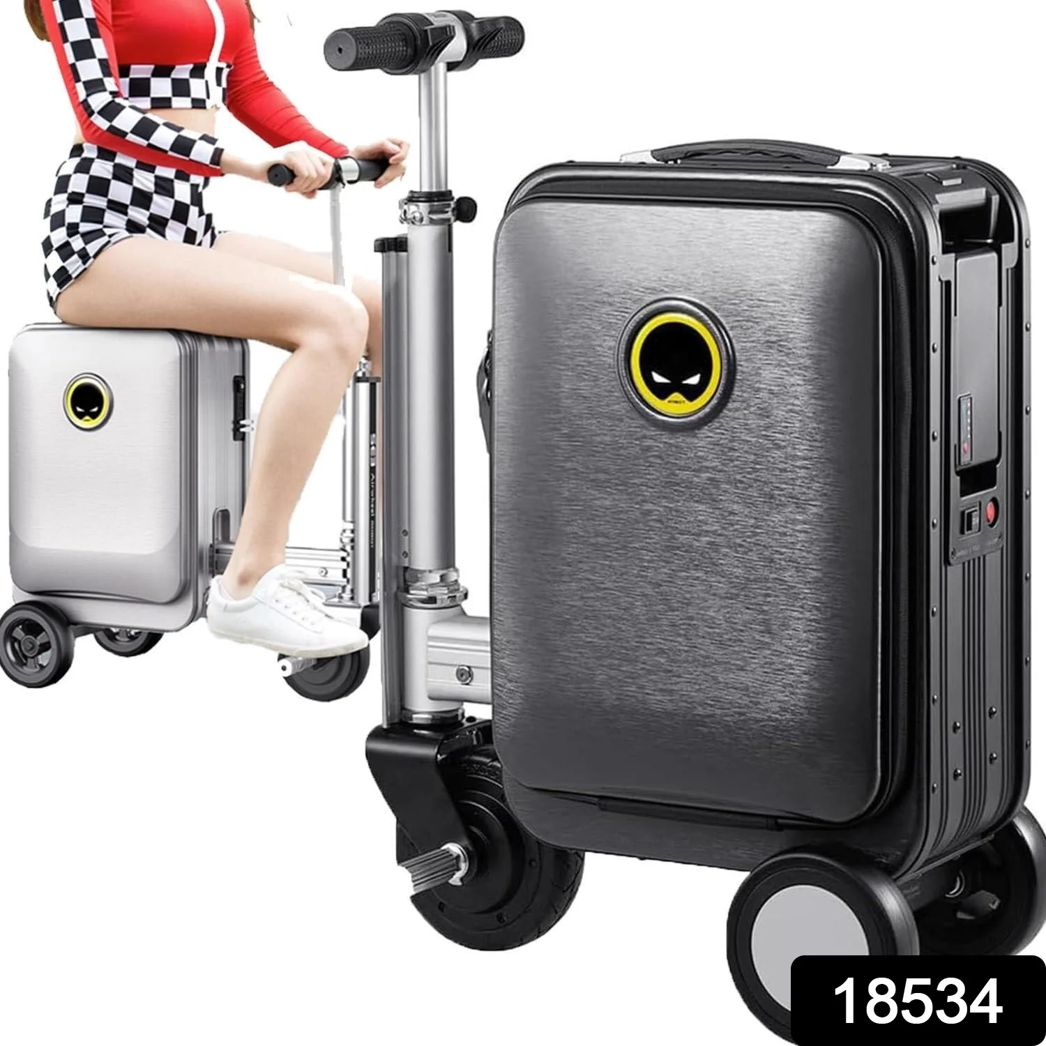 Electric Suitcase Smart Scooter – Riding Luggage with Removable Power (1 Pc) - Image 2