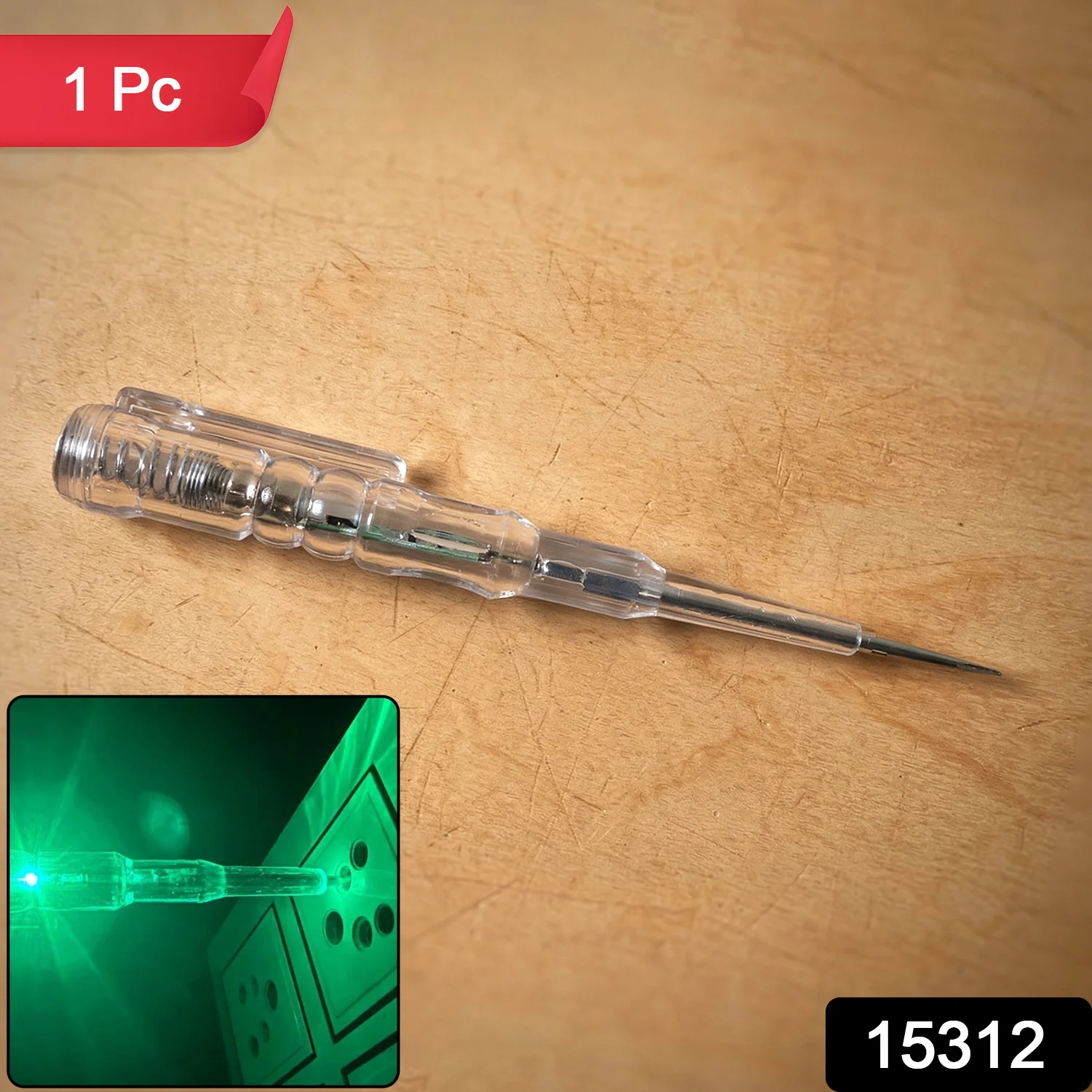 Electrical Detector Slotted Screwdriver With Small Batteries (1 Pc) - Image 2