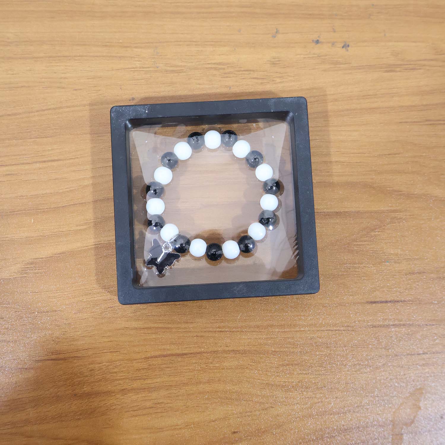 Elegant Black and White Fancy Bracelet (1 Pc) - Image 8
