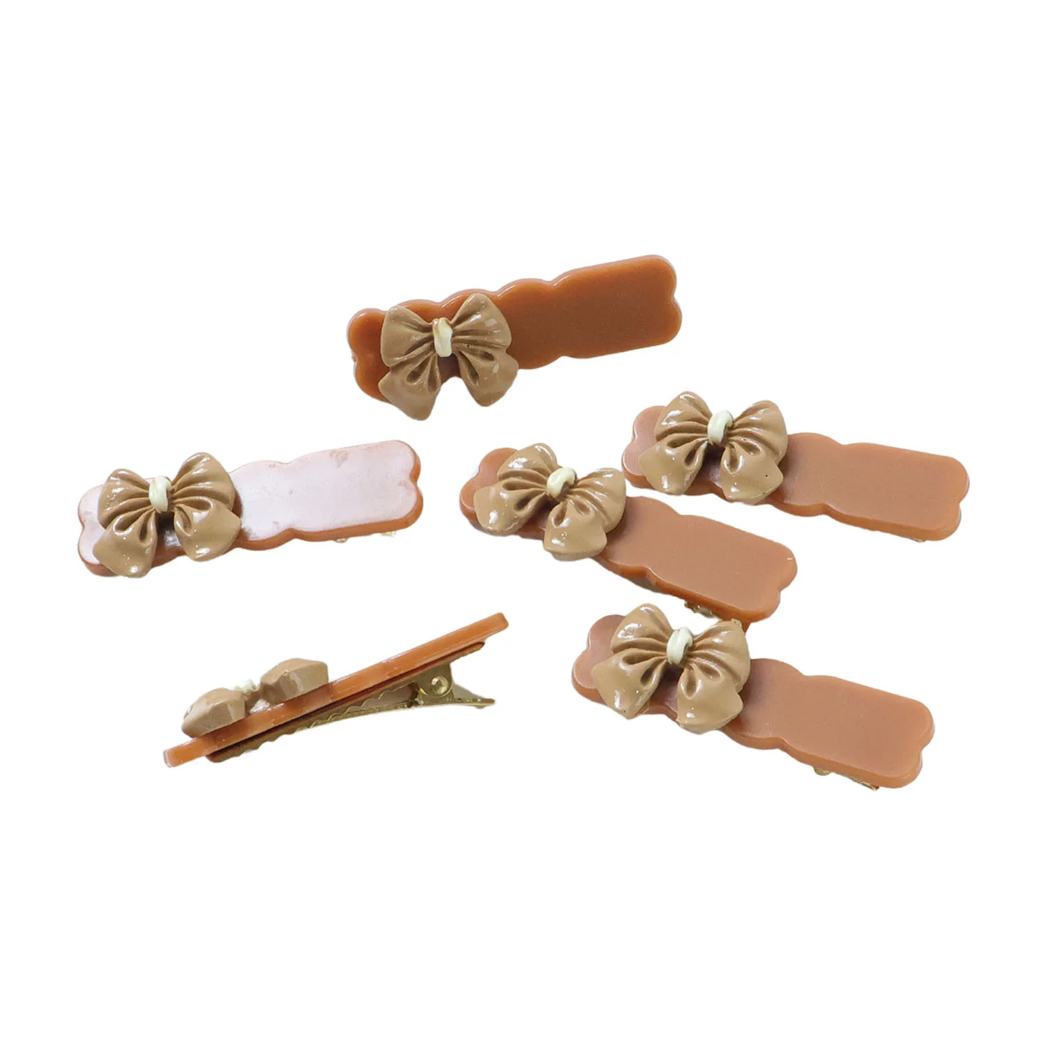 Elegant Bow Design Premium Fashion Hair Clips (6 Pc) - Image 5