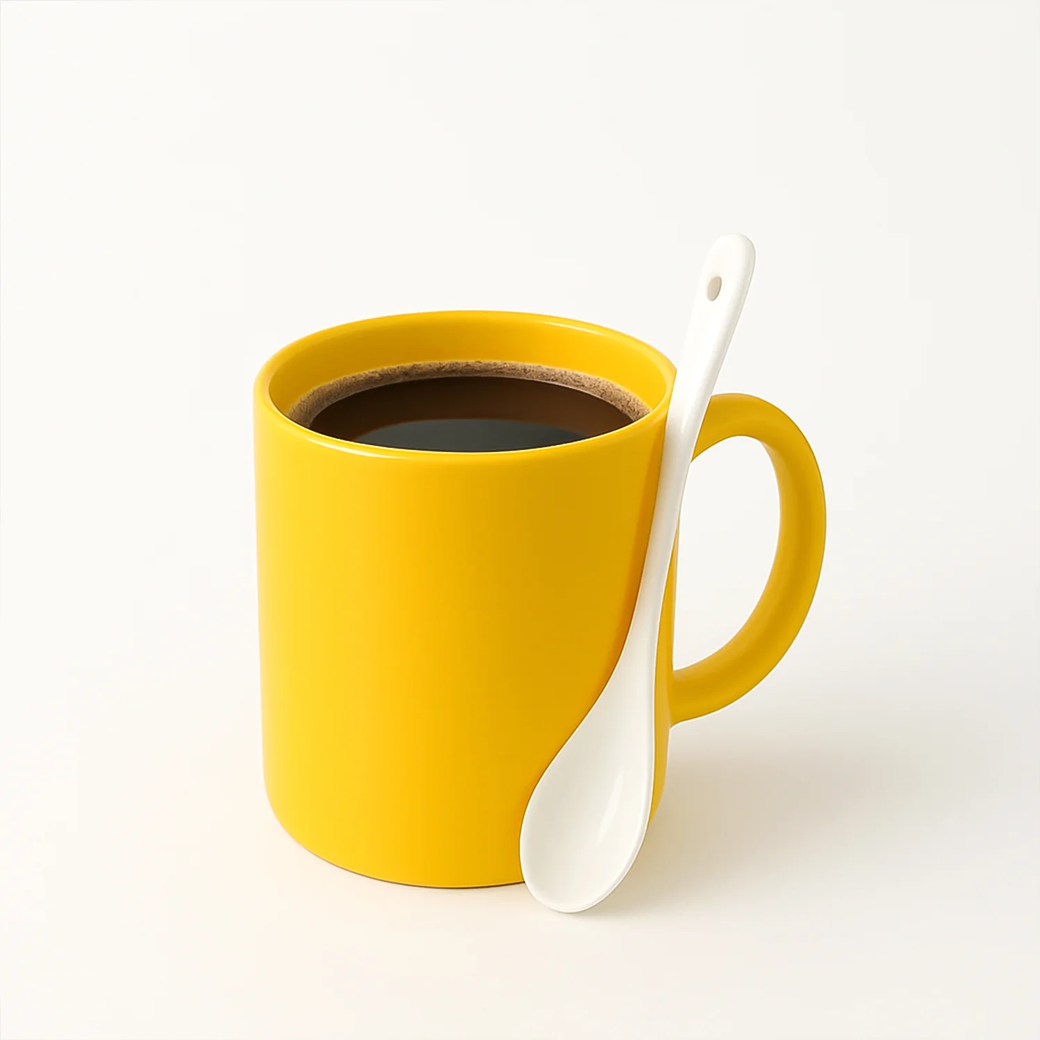 Elegant Plastic Mug with Matching Spoon - Image 5