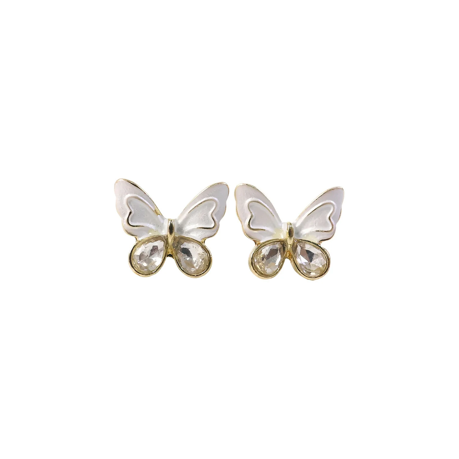 Elegant Crystal Butterfly Stud Earrings for Women And Girls - Image 5