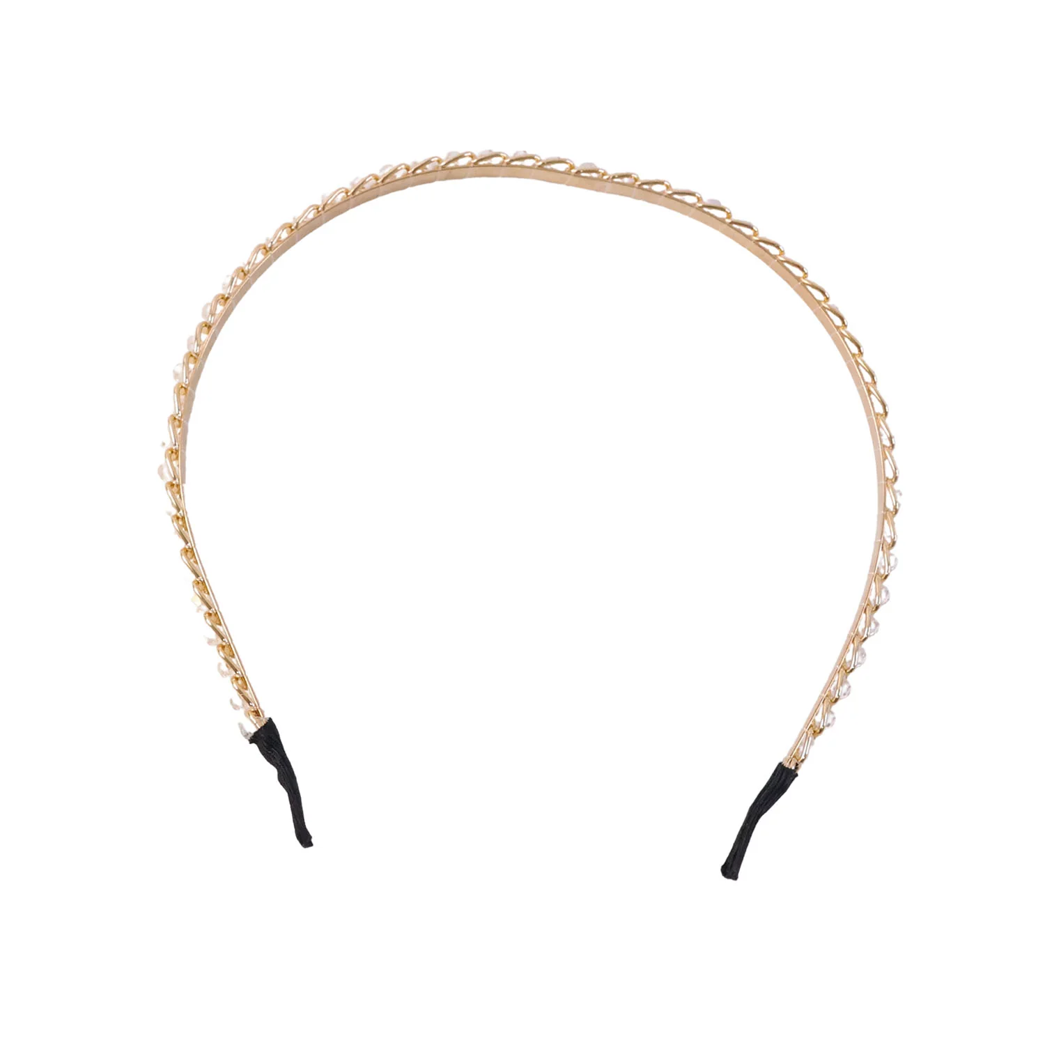 Elegant Crystal Studded Metal Hair Band (1 Pc) - Image 4