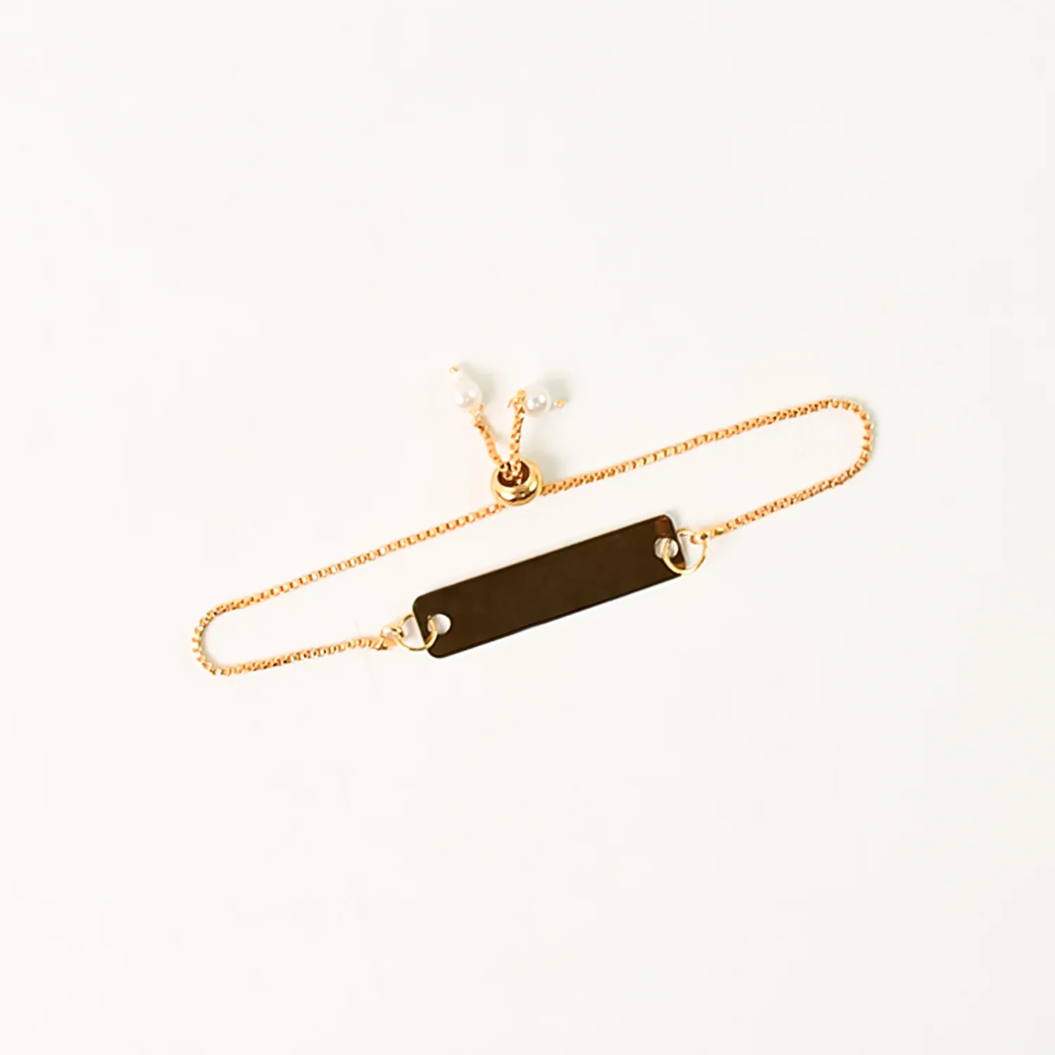 Custom Gold-Tone Adjustable Name Bracelet – Personalized Unisex Jewelry - Image 4