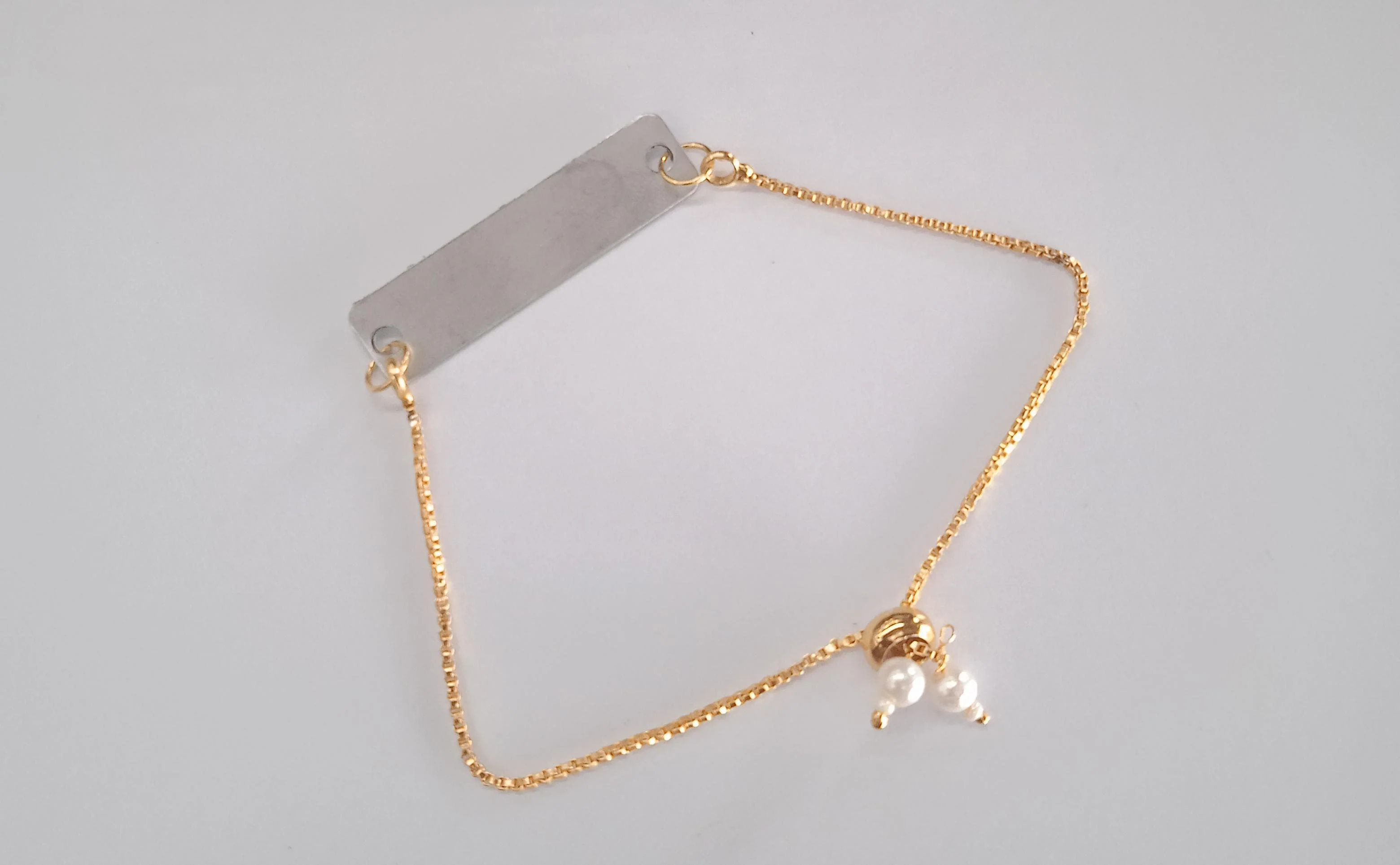 Custom Gold-Tone Adjustable Name Bracelet – Personalized Unisex Jewelry - Image 5