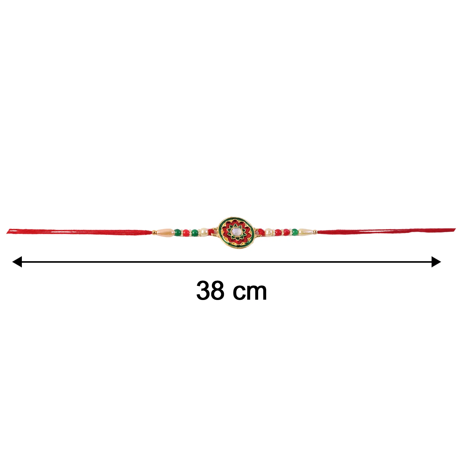 Elegant Floral Design Rakhi (1 Pc) - Image 8