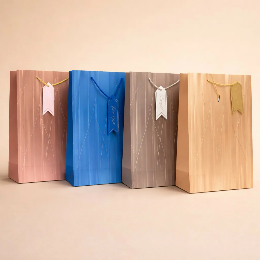 Elegant Gift Bag with Handle Premium Paper Carry Bag for Gifts ( 1PC ) - Image 3