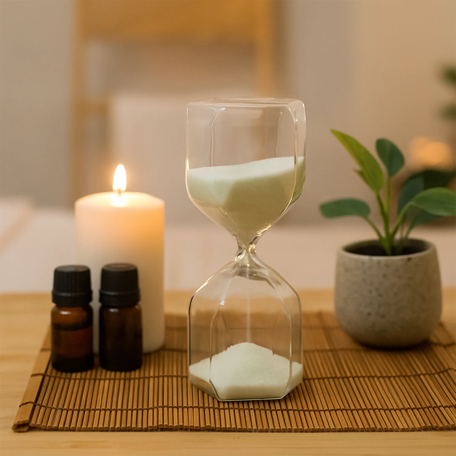 Elegant Glass Hourglass Sand Timer (1 Pc) - Image 7