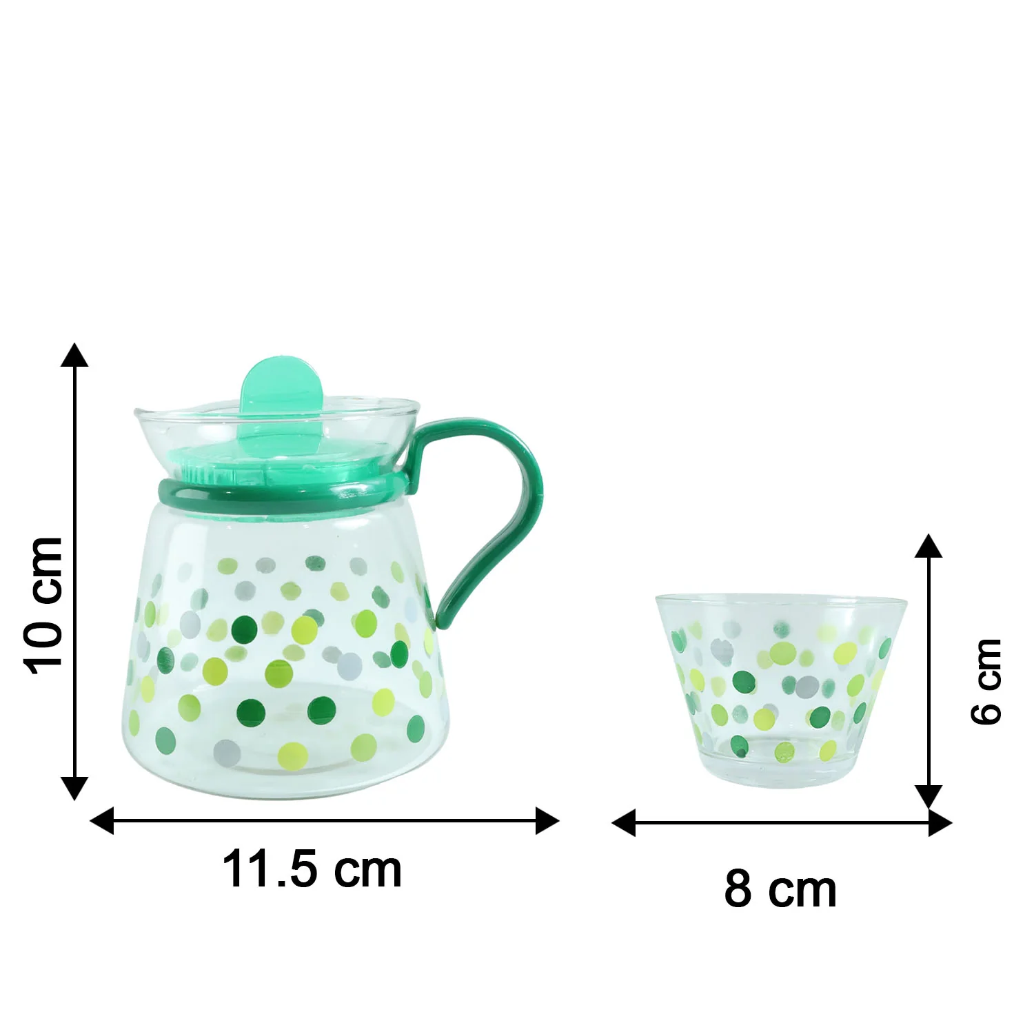 Elegant Glass Tea Pot with Matching Cups Set (1 Set) - Image 6
