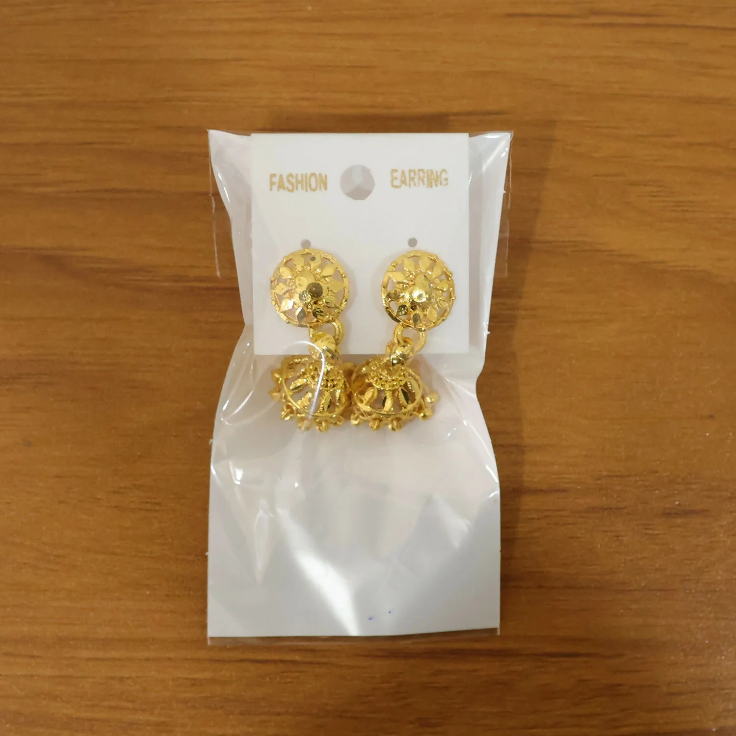 Elegant Gold Plated Floral Jhumka Earrings for Women Traditional Festive Wear - Image 6