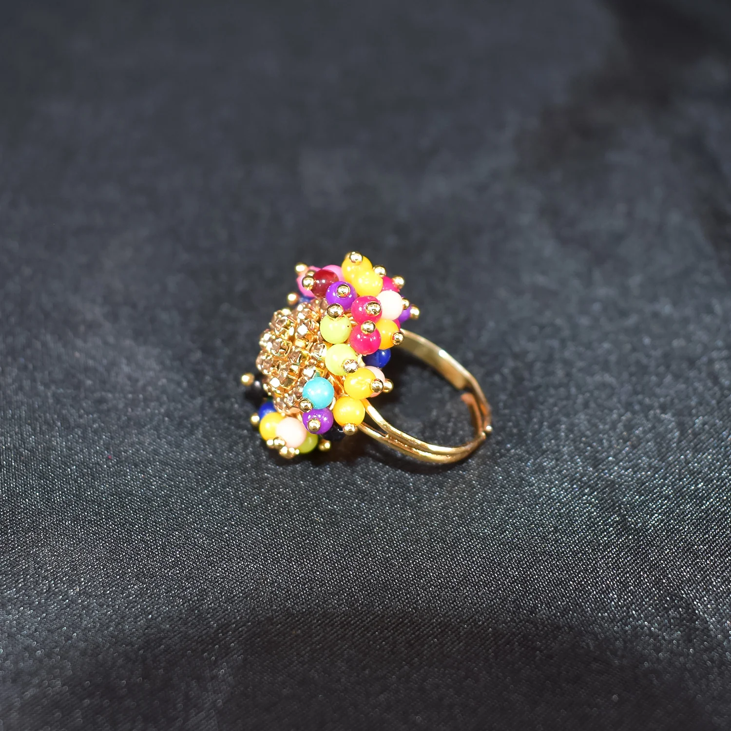 Elegant Gold Plated Guchha Ring - Timeless Tradition - Image 3