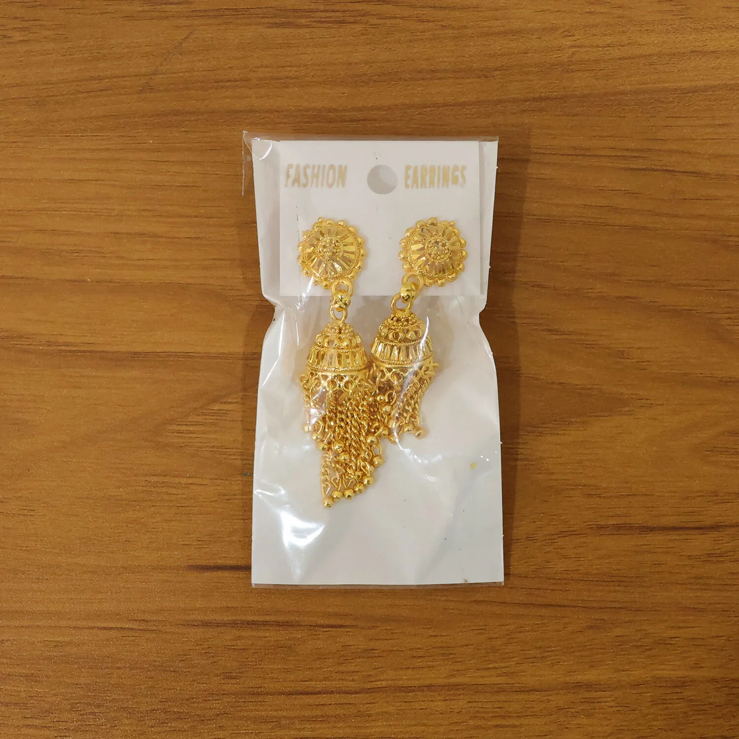 Elegant Gold Plated Long Chain Jhumka Earrings for Women Party Wear Jewelry - Image 6