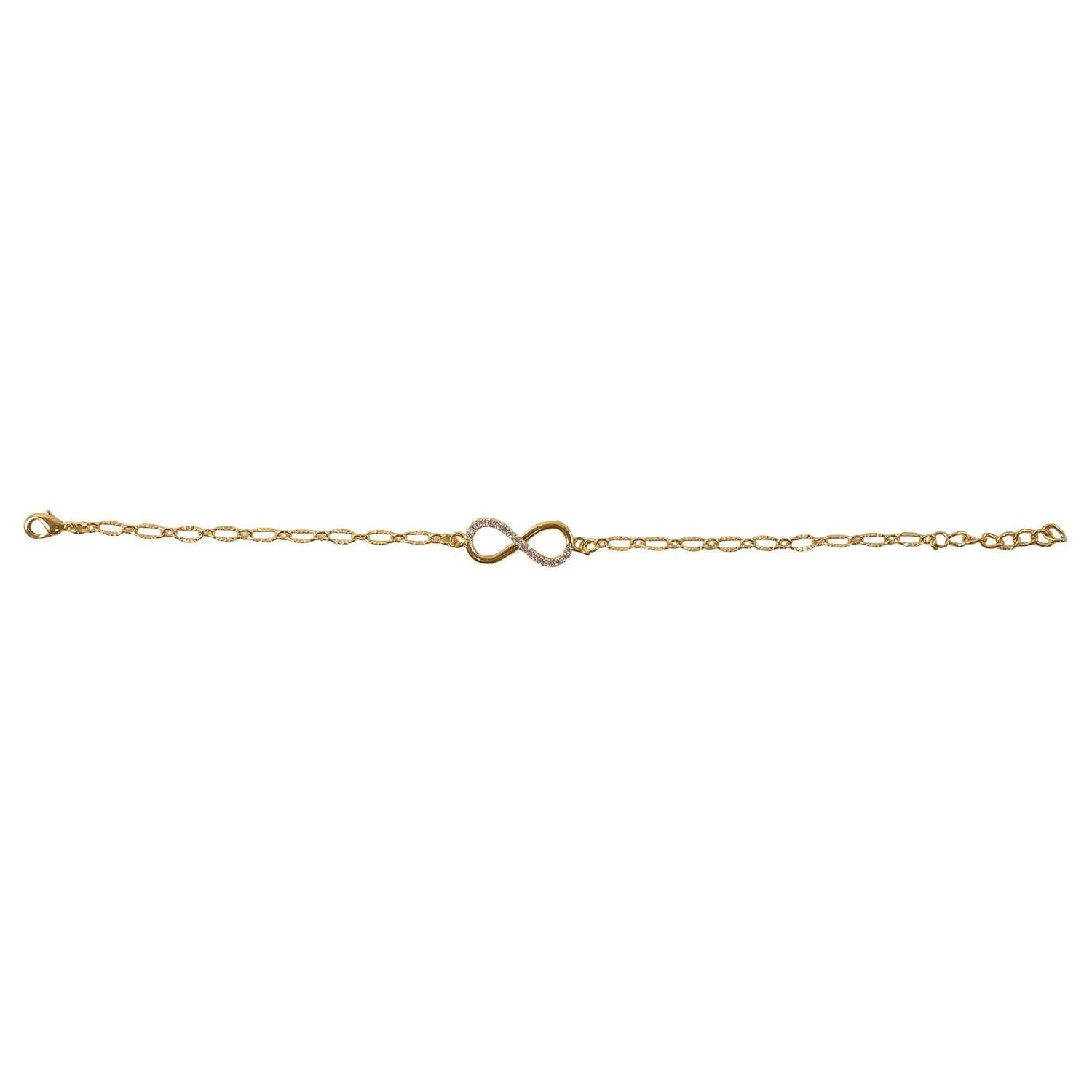 Elegant Heart Charm Gold Plated Chain Bracelet for Women and Girls (1 Pc) - Image 3