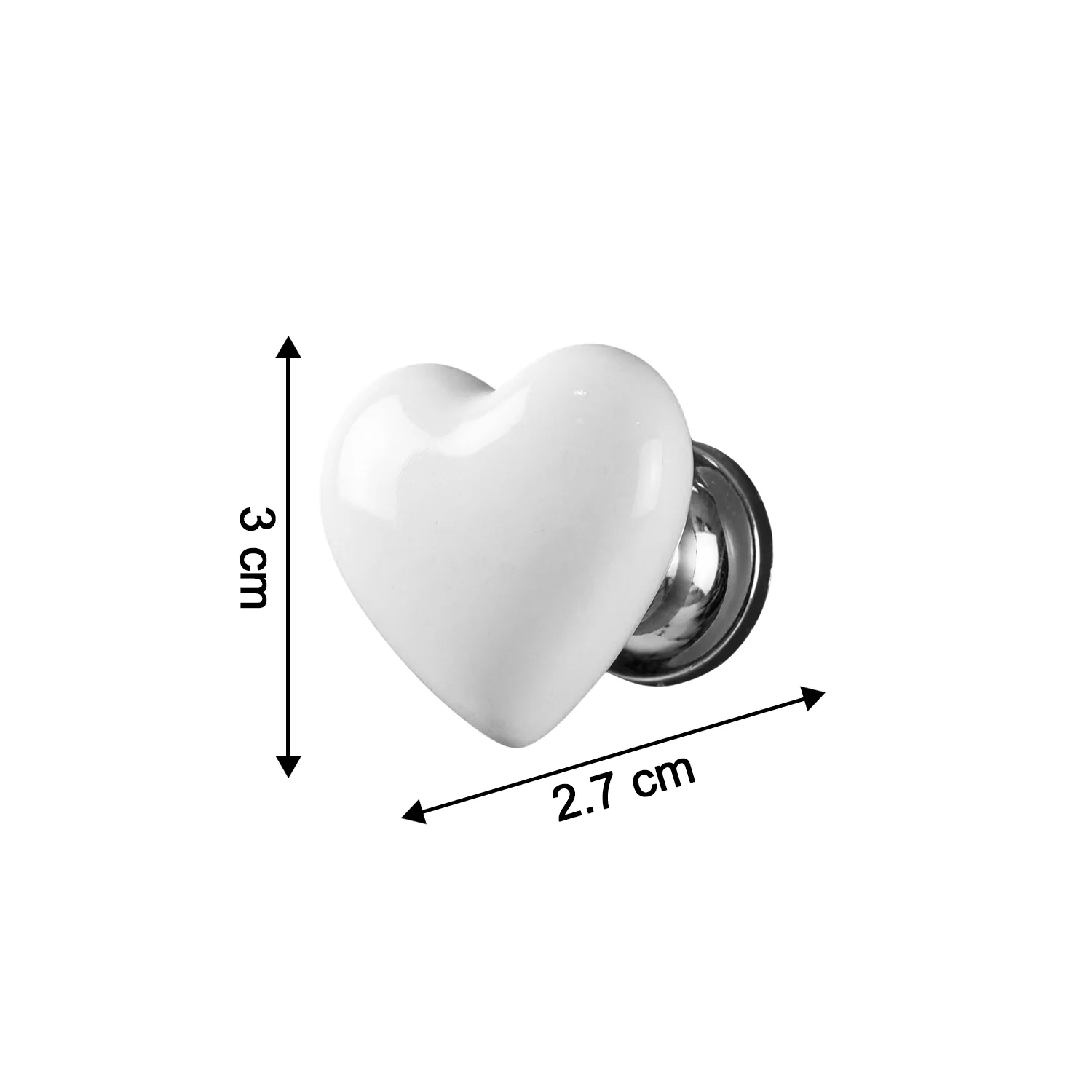 Elegant Heart Shape Toilet Flush Push Button 1 Pc - Image 6